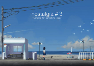 Картинка автор +natsu3390 аниме город +улицы +здания девочка небо