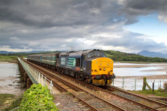 Картинка техника поезда состав дорога рельсы локомотив железная