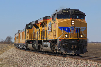 Картинка техника поезда состав локомотив рельсы дорога железная