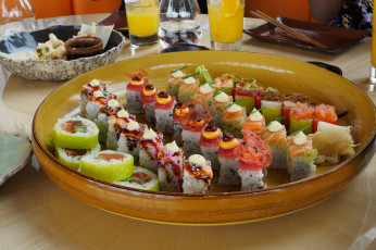 Картинка еда рыба +морепродукты +суши +роллы кухня японская