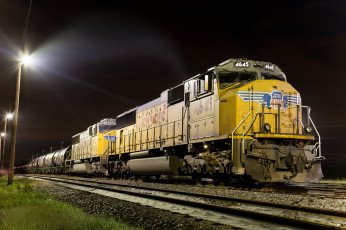 Картинка техника поезда состав железная дорога рельсы локомотив