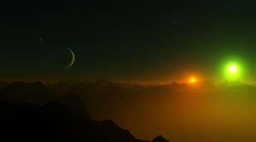 Картинка космос арт поверхность вселенная галактика планеты