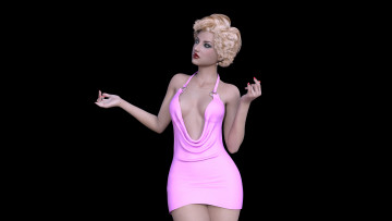 Картинка 3д+графика люди+ people девушка фон взгляд