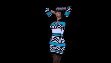 Картинка 3д+графика люди+ people фон взгляд девушка