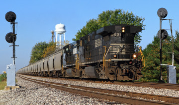 Картинка техника поезда состав локомотив рельсы железная дорога