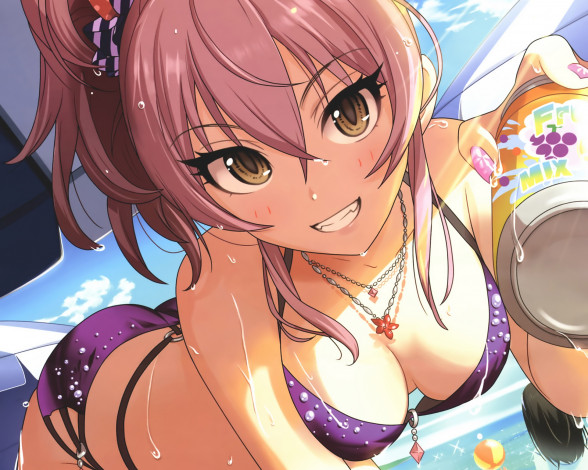 Обои картинки фото аниме, idolm@ster, annin, douhu, jougasaki, mika, idolmaster, cinderella, girls, sagisawa, fumika