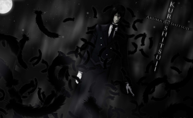 Обои картинки фото аниме, kuroshitsuji, дьявольский, дворецкий, демон, sebastian, michaelis, черная, магия, красные, глаза