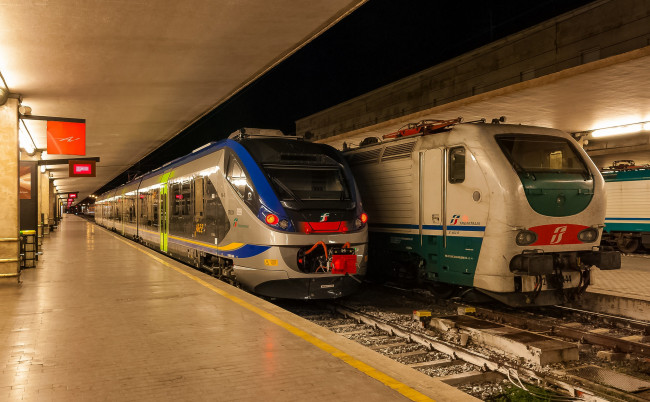 Обои картинки фото техника, поезда, локомотив, рельсы, дорога, железная, состав