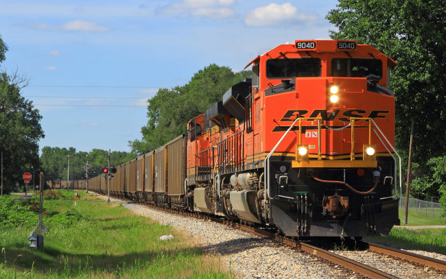 Обои картинки фото техника, поезда, локомотив, рельсы, дорога, железная, состав