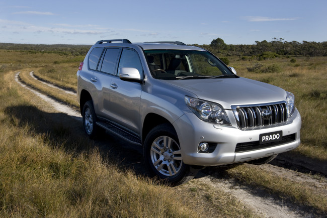 Обои картинки фото автомобили, toyota, cruiser, au-spec, 5-door, prado, sx, land