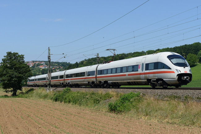 Обои картинки фото техника, поезда, рельсы, дорога, состав, железная, локомотив