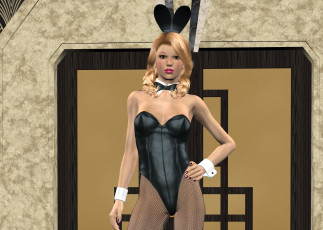 Картинка 3д+графика люди+ people девушка взгляд фон