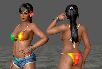 Картинка 3д+графика люди+ people фон взгляд девушка