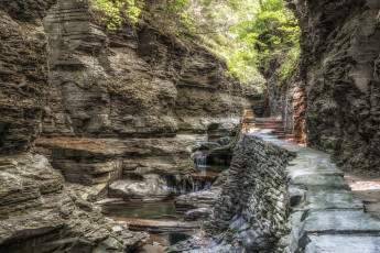 Картинка природа водопады водопад река лес