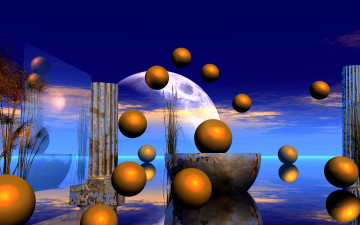 Картинка 3д+графика шары+ balls шары фон