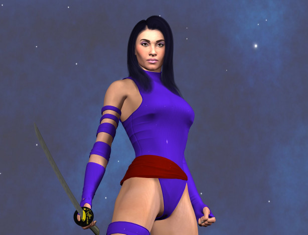 Обои картинки фото 3д графика, люди , people, фон, взгляд, девушка