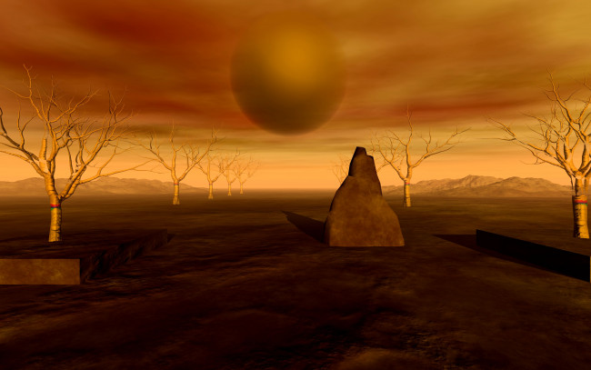 Обои картинки фото 3д графика, абстракция , abstract, деревья