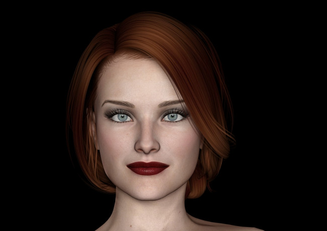 Обои картинки фото 3д графика, портрет , portraits, девушка, взгляд, фон