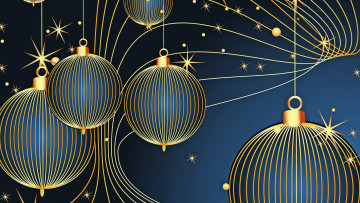 Картинка праздничные векторная+графика+ новый+год фон шары