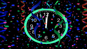 Картинка праздничные векторная+графика+ новый+год часы фон
