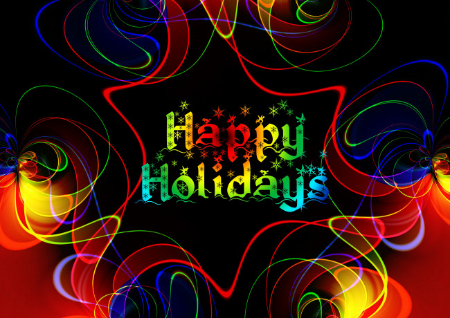 Обои картинки фото праздничные, векторная графика , новый год, надпись, цвет, фон, узор