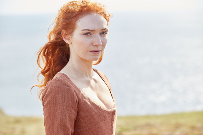 Обои картинки фото eleanor tomlinson, кино фильмы, poldark , сериал, платье, рыжая, актриса