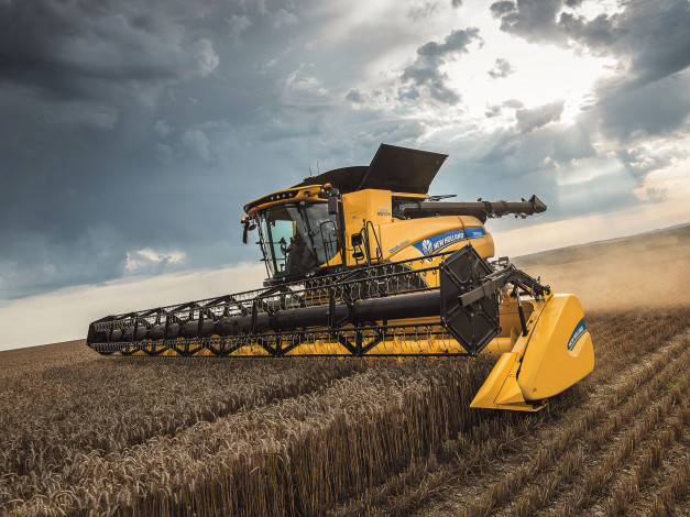 Обои картинки фото техника, комбайны, new, holland