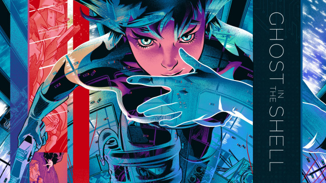 Обои картинки фото аниме, ghost in the shell, призрак, в, доспехах