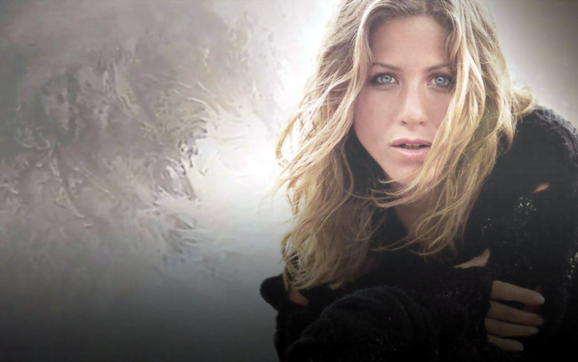 Обои картинки фото девушки, jennifer aniston, актриса, блондинка, лицо, свитер
