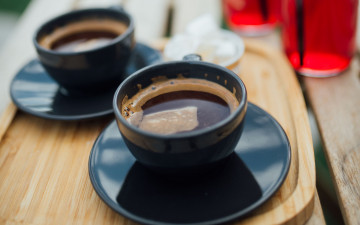 Картинка еда кофе +кофейные+зёрна чашка блюдце