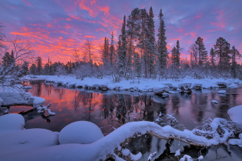 обоя природа, реки, озера, зима, снег