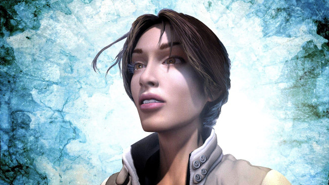 Обои картинки фото видео игры, syberia, девушка, куртка, лед