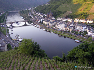 Картинка cochem города кохем германия