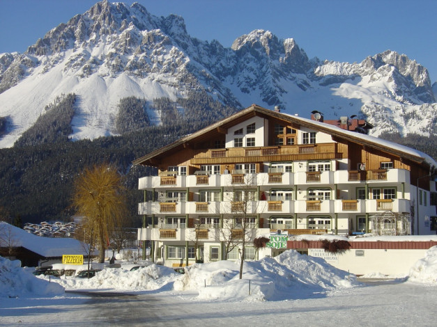 Обои картинки фото sankt, johann, in, tirol, города, здания, дома