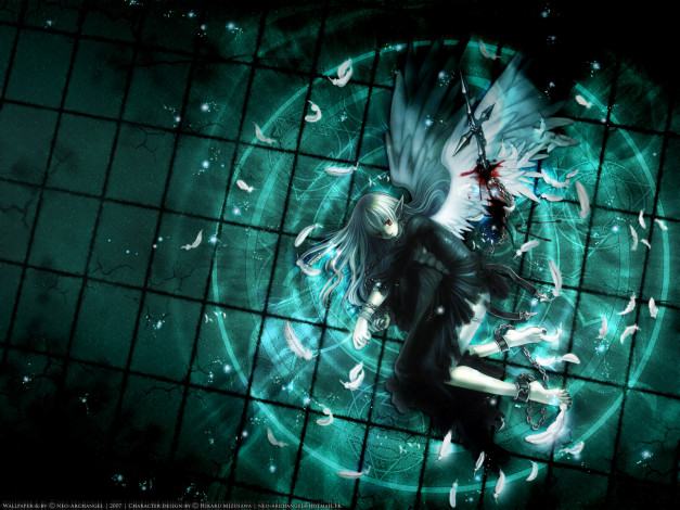 Обои картинки фото аниме, angels, demons