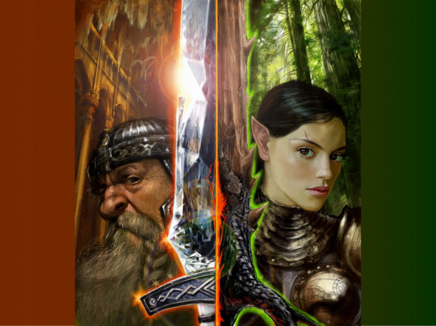 Обои картинки фото cover, v1, фэнтези, эльфы