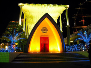 Картинка города огни ночного