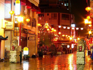 Картинка города огни ночного