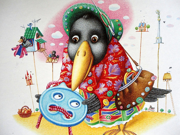 Обои картинки фото кость, лавро, иллюстрации, азбуке, рисованные