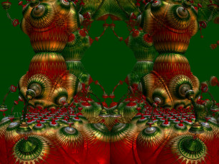 Картинка 3д графика fractal фракталы узор фон