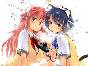 Картинка ano natsu de matteru аниме ichika takatsuki kanna tanigawa