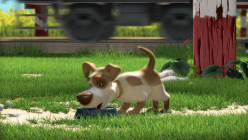 Картинка мультфильмы маша медведь собака щенок