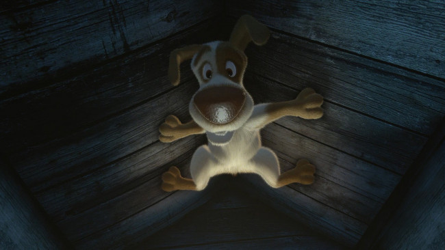 Обои картинки фото мультфильмы, маша, медведь, собака, щенок