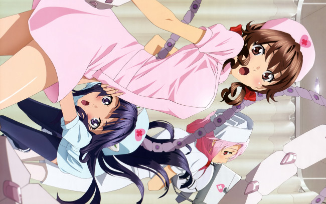 Обои картинки фото guilty, crown, аниме, харэ, цугуми, инори, корона, грешника