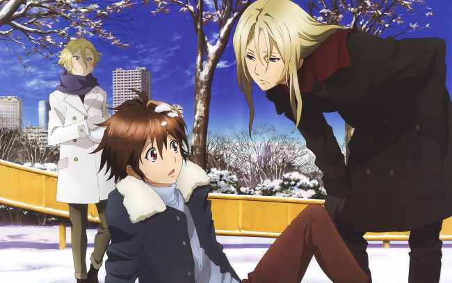 Обои картинки фото guilty, crown, аниме, сю, дэрил, гай, корона, грешника