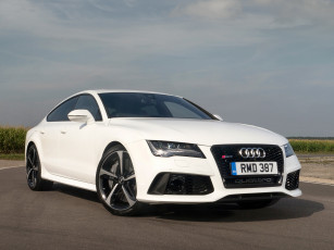 Картинка автомобили audi rs7 светлый 2013 uk-spec sportback
