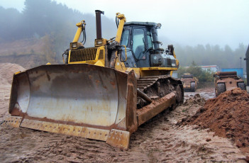 Картинка техника бульдозеры ковш мощь бульдозер