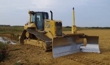 Картинка caterpillar+d6n+lgp техника бульдозеры мощь ковш бульдозер