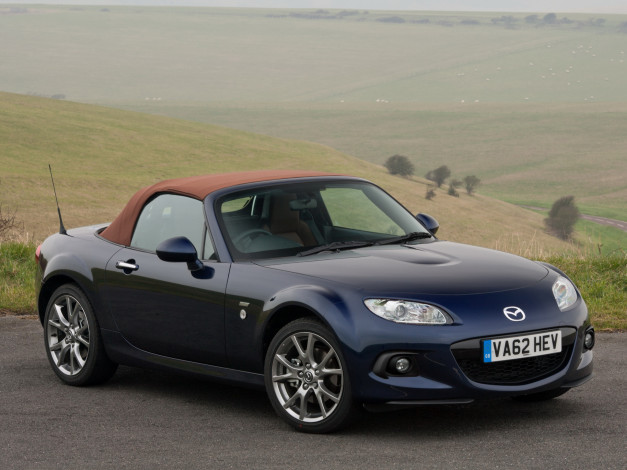 Обои картинки фото автомобили, mazda, синий, 2013, nc2, venture, roadster, mx-5