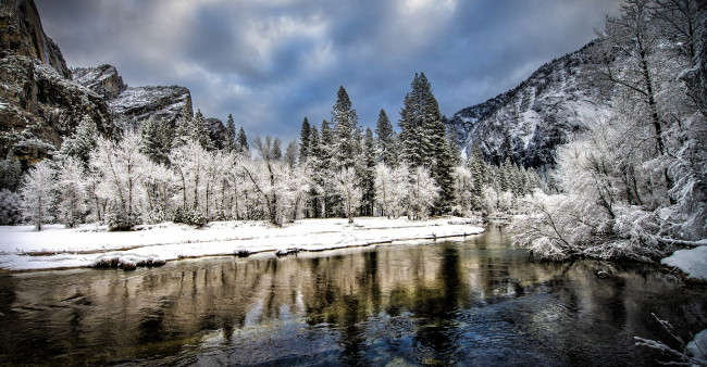 Обои картинки фото природа, зима, пейзаж